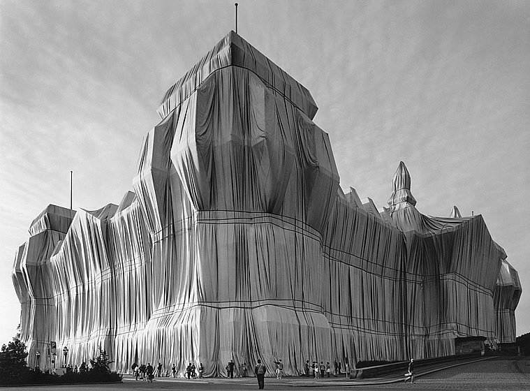 verhüllter reichstag, berlin